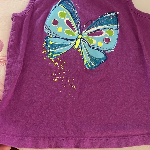 Giles 4T Childrens  Place purple butterfly tank - Picture 4 of 4